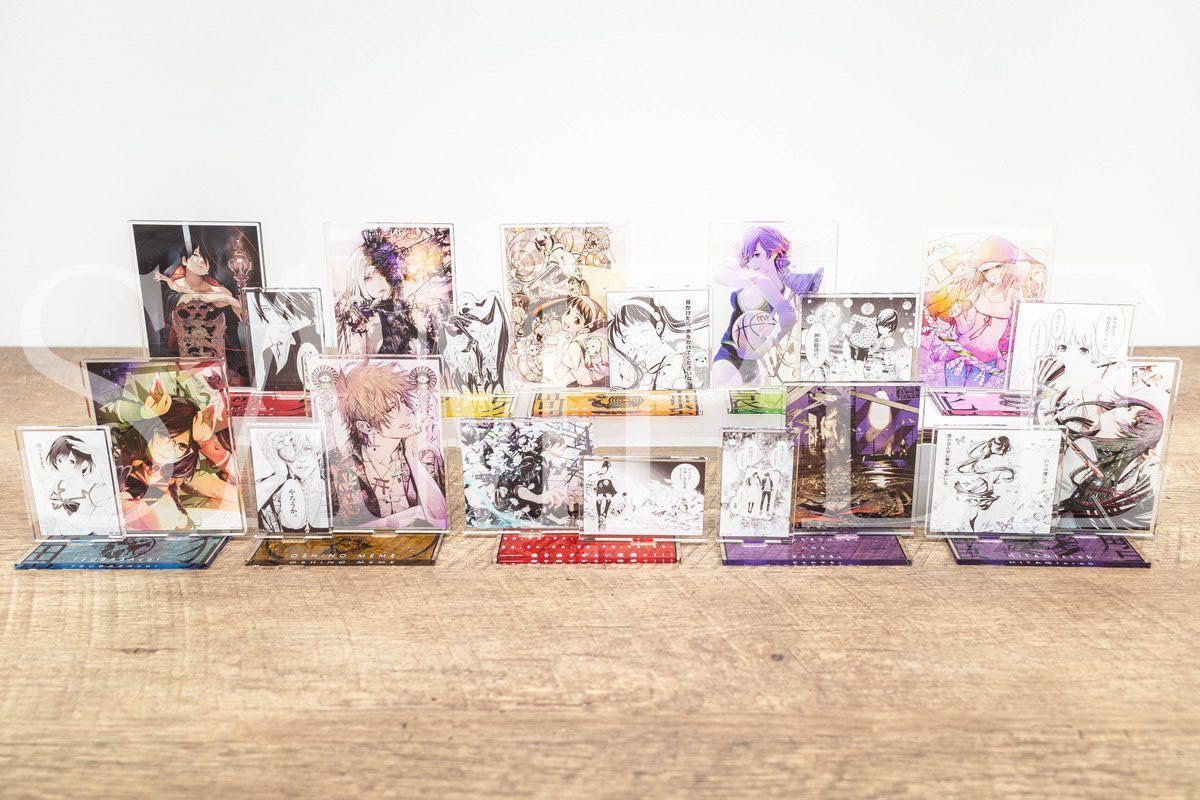 化物語　推しちゃれ　アクリルスタンド　ステッカー　皿　バッジ　コンプリートセット 化物語 推しちゃれ アクリルスタンド ステッカー 皿 バッジ